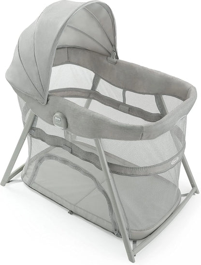 Graco DreamMore 3-in-1 Portable Bassinet & Travel Crib, Modern Cottage