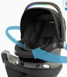 Evenflo Revolve180 LiteMax NXT Rotational Infant Car Seat with SensorySoothe - Jasper Black (new)