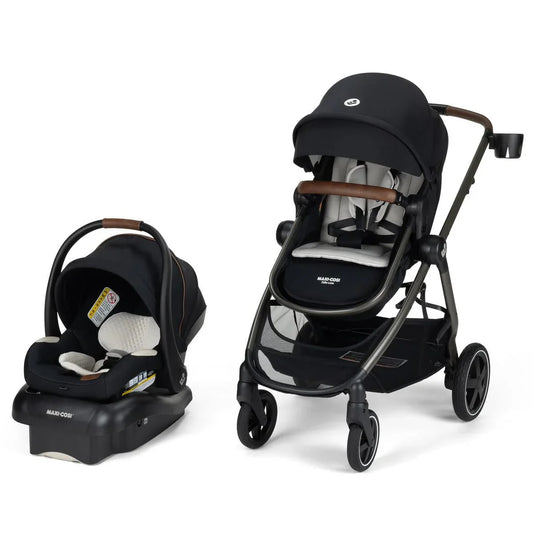 Maxi Cosi Zelia 2 Luxe 5 in 1 Modular Travel System in Onyx Sand