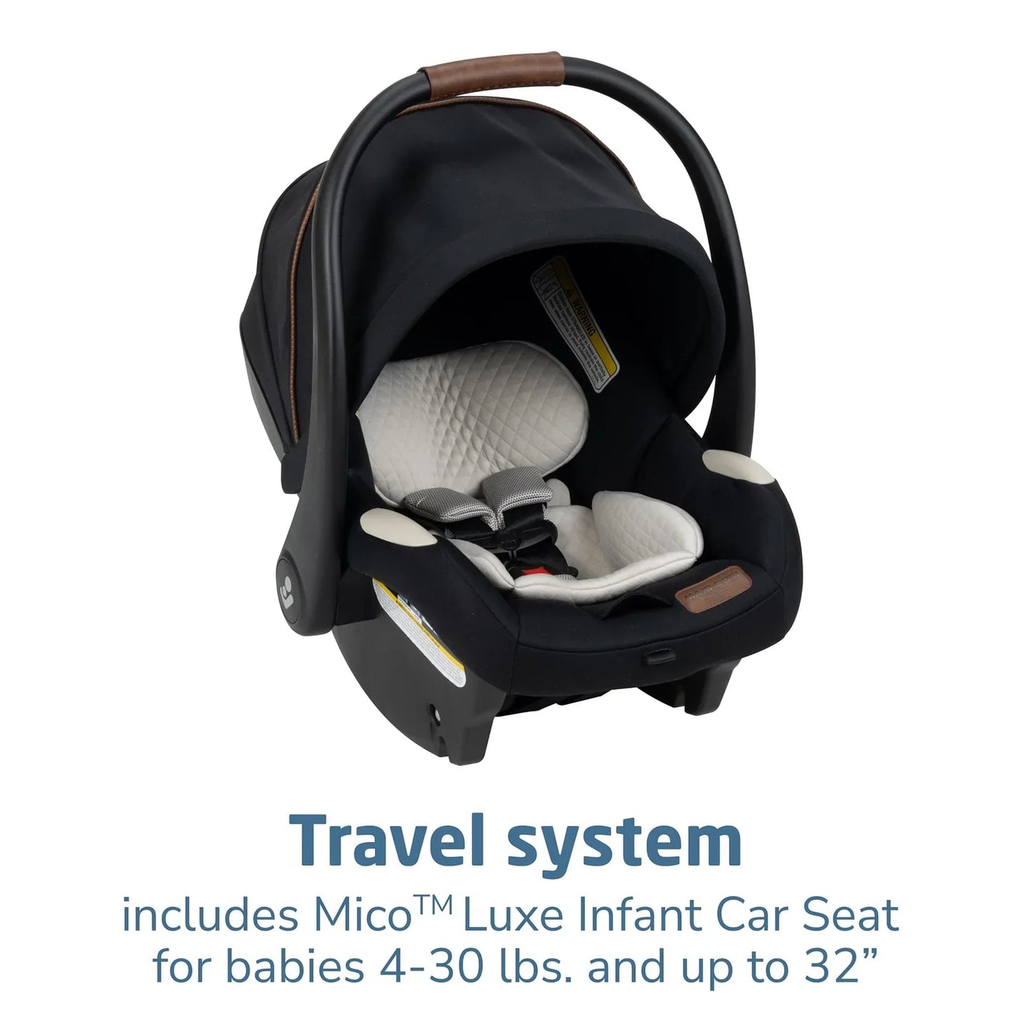 Maxi Cosi Zelia 2 Luxe 5 in 1 Modular Travel System in Onyx Sand